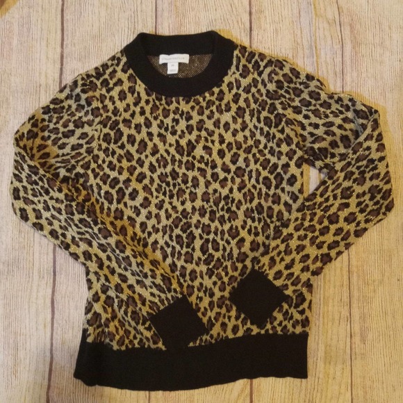 Charter Club leopard print sweater size PP (XS Petite) - Picture 3 of 4